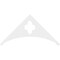 Ekena Millwork Pitch Turner Architectural Grade PVC Gable Pediment, 60"W x 30"H x 1"P (12/12) GPP060X030X100TUR - alternate 5